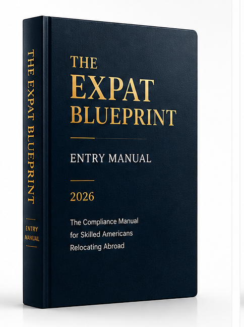 The Expat Blueprint Entry Manual 2026 hardcover